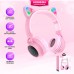 Беспроводные Bluetooth наушники HOCO "W27 Cat", розовые
