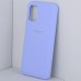 Чехол бампер Silicone Case для Samsung Galaxy A03S (фиалковый)