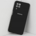 Чехол бампер Silicone Case для Samsung Galaxy A22, M32 (черный)