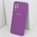 Чехол бампер Silicone Case для Samsung Galaxy A22, M32 (фиолетовый)