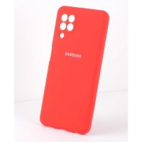 Чехол бампер Silicone Case для Samsung Galaxy A22, M32 (красный)