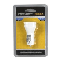 Автомобильное зарядное устройство EXPERTS CH-305, USB, мощность 3.1A