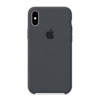 Чехол бампер Silicone Case для iPhone XR (Charcoal Gray)
