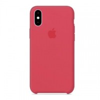 Чехол бампер Silicone Case для iPhone XR (Red Raspberry)