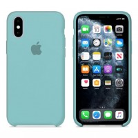 Чехол бампер Silicone Case для iPhone XR (Sea blue)
