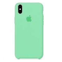 Чехол бампер Silicone Case для iPhone XR (Spear Mint)