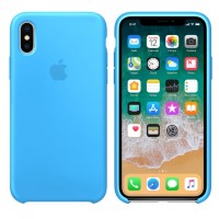 Чехол бампер Silicone Case для iPhone XR (Blue)