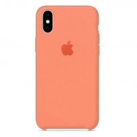 Чехол бампер Silicone Case для iPhone XR (Peach)