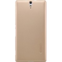 Чехол Nillkin Super Frosted Shield для Sony Xperia C5 Ultra золотистый