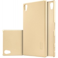 Чехол Nillkin Super Frosted Shield для Sony Xperia Z5 Premium золотистый