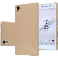 Чехол Nillkin Super Frosted Shield для Sony Xperia Z5 золотистый