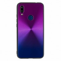 Чехол для Xiaomi Redmi 7 бампер EXPERTS Shiny (фиолетовый-голубой)