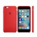 Бампер Silicone Case для iPhone 6 / 6s Plus, красный