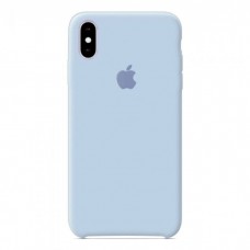 Чехол бампер Silicone Case для iPhone XR (Mist Blue)