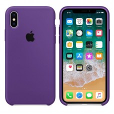 Чехол бампер Silicone Case для iPhone XR (Purple)