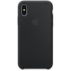 Бампер Silicone Case для iPhone X, черный