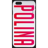 Шаблон № 1022 POLINA (шрифт BigNoodleTitling) Красно-малиновый