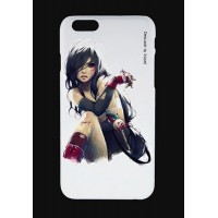 Шаблон №2008 Аниме - Девушка с сумкой