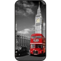 Шаблон №2075 Лондон красно-черно-белый стиль