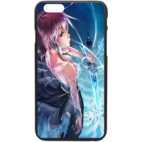 Шаблон №2096 девочка со светящимся мечём аниме