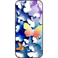 Шаблон №2161 3D бабочки (Цвет - синий с яркими встав