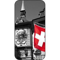 Шаблон №2207 Швейцария (Черно белый красный)