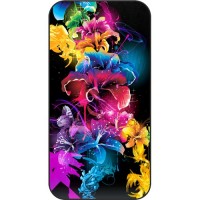 Шаблон №2234 Цветы и бабочки акварель