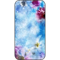 Шаблон №2269 Синие и фиолетовые цветы