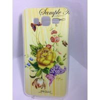 Силиконовый чехол композиция желтая роза Samsung Galaxy Grand Prime (G530)