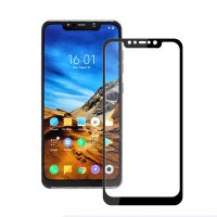 Защитное стекло 5d полной проклейки Full glue для Xiaomi Pocophone F1 черное