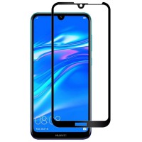 Защитное стекло 5d полной проклейки Full glue для Huawei Y7 2019 черное