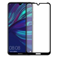 Защитное стекло 3d на весь экран для Huawei Y6 2019 / Honor 8A, черное