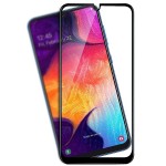 Защитное стекло 9d полной проклейки Full glue для Samsung Galaxy A50 черное