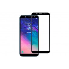 Защитное стекло 3D на весь экран для Samsung Galaxy A6 Plus (2018), черное