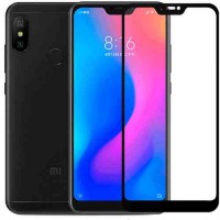 Защитное стекло 3d на весь экран для Xiaomi Mi A2 lite / Redmi 6 Pro черное