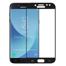 Защитное стекло 3D на весь экран для Samsung Galaxy J7 (2018) , черное