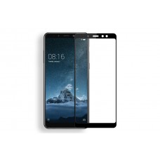 Защитное стекло 5d полной проклейки Full glue для Samsung Galaxy A6 Plus (2018) черное