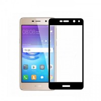 Защитное стекло 3D на весь экран для Huawei Y5 (2017), черное