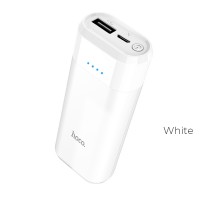 Внешний аккумулятор Hoco B35А 5200 mAh (USB выход: 5V/1A) белый